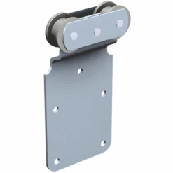 Monture Sur Plat Avec 2 Galets En Delrin Pour Rail 50x40 Mm Mantion 0251D - Lot De 2 -Pas Cher Corner Métal Soldes Magasin 0251d