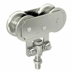 Monture à Fixation Sur Chant Pour Porte Coulissante - Capacité 600 Kg - Pour Rail 85 X 70 Mm - Vis M16 - Lot De 2