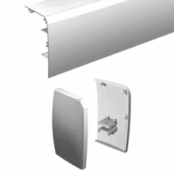 Bandeau Aluminium Anodisé à Clipser Sur Le Rail SAF 11108/11312 - Avec Embouts - Longueur 2 M