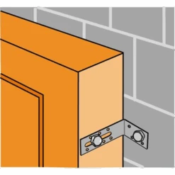 Équerre D'assemblage 60x60x60 Mm épaisseur 2 Mm -Pas Cher Corner Métal Soldes Magasin 180333