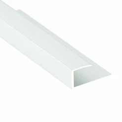 Arrêt Parquet - Stratifié Pré-percé Romus Alu Incolore Longueur 2.70 M Hauteur 7.2 - 8.2 Mm 1973 -Pas Cher Corner Métal Soldes Magasin 1983 1