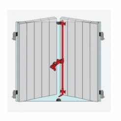 Accessoires Montage Espagnolette Ronde Provence Torbel Zinc Blanc