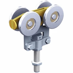 Monture Fixation Sur Chant 4 Galets Acier Cémenté Vis M16 Pour Rail 85x70 : Mantion 2285A - Lot De 2