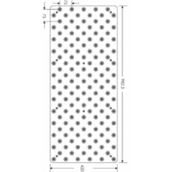 Dalle Podotactile Dalinox En Inox Brossé 304 928 X 420 X 7 Mm : Romus -Pas Cher Corner Métal Soldes Magasin 4214 4