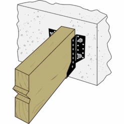 Sabot à Ailes Extérieures SAEPB - Finition Noire - Largeur 46 Mm Hauteur 77 Mm épaisseur 2 Mm -Pas Cher Corner Métal Soldes Magasin 6 2