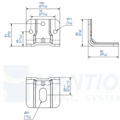 Patte équerre à Visser Mantion 8573 Pour Vis M20 3 Patte équerre à Visser Mantion 8573 Pour Vis M20 -Pas Cher Corner Métal Soldes Magasin 8573
