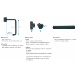 Verrouille Volet Double 1 Vantail Noir Diamètre 14 Mm 3517650583793 -Pas Cher Corner Métal Soldes Magasin 9470776 1