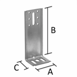 Équerre De Bardage Simpson EBC 65 X 158 X 53 Mm Simpson-Strong-Tie EBC160/2,5 -Pas Cher Corner Métal Soldes Magasin abc cote png