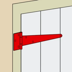 Penture Anglaise Percée Acier Blanc épaisseur 2,5 Mm Longueur 600 Mm -Pas Cher Corner Métal Soldes Magasin ang2 4