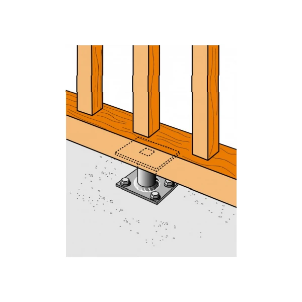 Pied De Poteau Réglable 30 à 90 Mm Simpson Strong-Tie APB7090/100 1 Pied De Poteau Réglable 30 à 90 Mm Simpson Strong-Tie APB7090/100
