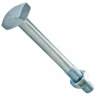 Boulon De Charpente à Tête Carrée - Acier Zingué - 16 X 240 Mm