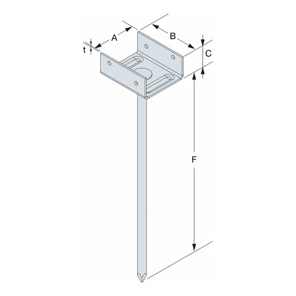 Support De Faîtage RB Acier Galvanisé Largeur 40 Mm Longueur 250 Mm 4 Support De Faîtage RB Acier Galvanisé Largeur 40 Mm Longueur 250 Mm – Image 4