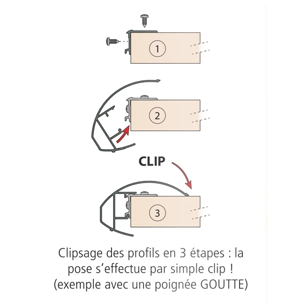 Poignées Goutte équerres Fixation Porte Coulissante Picosta 2 280cm Alu 1 Poignées Goutte équerres Fixation Porte Coulissante Picosta 2 280cm Alu