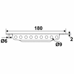 Crémaillère En Aluminium Blanc Torbel Volet Alu Et PVC Longueur 180 Mm