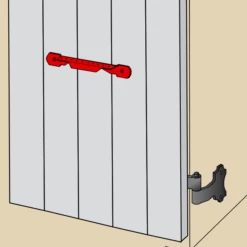 Crémaillère En Aluminium Blanc Torbel Volet Alu Et PVC Longueur 180 Mm -Pas Cher Corner Métal Soldes Magasin crem2