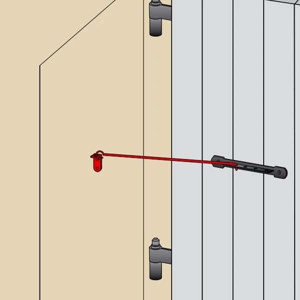 Crochet à Crémaillère Sur Platine Aluminium Blanc Torbel Longueur 500 Mm 2 Crochet à Crémaillère Sur Platine Aluminium Blanc Torbel Longueur 500 Mm – Image 2