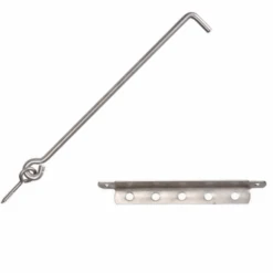 Crochet à Visser Avec Crémaillère Torbel Inox 316L Longueur 300 Mm -Pas Cher Corner Métal Soldes Magasin crocrem3