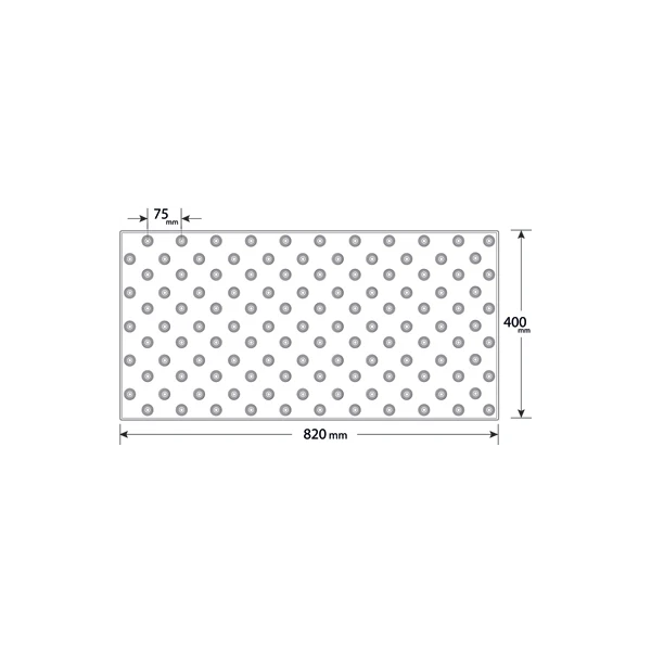 Dalle Podotactile Exteline Adhésive Pour Extérieur Blanche Dimensions 820x400 Mm épaisseur 7 Mm Romus 4205 3 Dalle Podotactile Exteline Adhésive Pour Extérieur Blanche Dimensions 820x400 Mm épaisseur 7 Mm Romus 4205 – Image 3