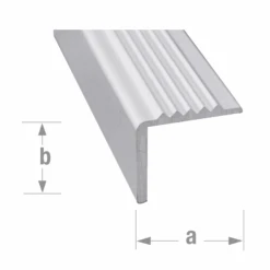 Nez De Marche Strié Anti-dérapant 1 Mètre 7 Nez De Marche Strié Anti-dérapant 1 Mètre -Pas Cher Corner Métal Soldes Magasin dimensions nez marche