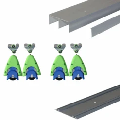 Ensemble Coulissant Mantion 72/200A - Anodisé Naturel - 2 M