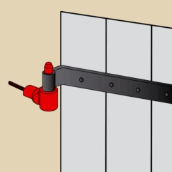 Gond Polygond Avec Circlips Et Entretoise Torbel Noir Pour Gond Ø 14 Mm -Pas Cher Corner Métal Soldes Magasin ent3 1