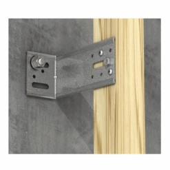 Équerre De Bardage EBC - Isolation Thermique Extérieure - 138 X 53 X 64 Mm - Acier Galvanisé -Pas Cher Corner Métal Soldes Magasin equerre de bardage ebc pour isolation thermique exterieure 148 x 53 x 64 mm acier galvanise installation 1