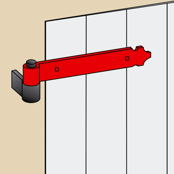 Penture Feston Percée Torbel Noire 39 X 4 Mm Gond 14 Mm Longueur 705 Mm 3 Penture Feston Percée Torbel Noire 39 X 4 Mm Gond 14 Mm Longueur 705 Mm – Image 3