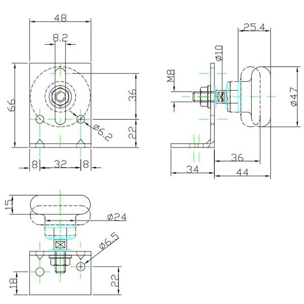Galet Réglable Mantion 7040 Pour Porte Sectionnelle - Ø 47 Mm - Tige M8 2 Galet Réglable Mantion 7040 Pour Porte Sectionnelle - Ø 47 Mm - Tige M8 – Image 2