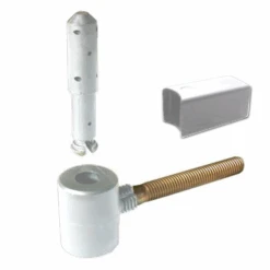 Gond Polygond Avec Circlips Et Entretoise Torbel Blanc Gond Ø 14 Mm -Pas Cher Corner Métal Soldes Magasin gond polygond avec circlips entretoise torbel blanc volet alu pvc gond 14mm