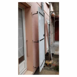 Gond Déporté Isolation Extérieure Fer 12x300mm Clavette Ø14mm Acier Noir