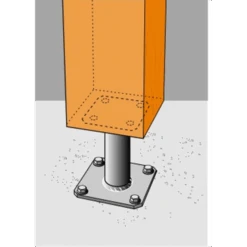 Pied De Poteau Fixe PPA Hauteur 150 Mm : Simpson Strong-Tie PPA150 Simpson-Strong-Tie -Pas Cher Corner Métal Soldes Magasin imageproduct303646