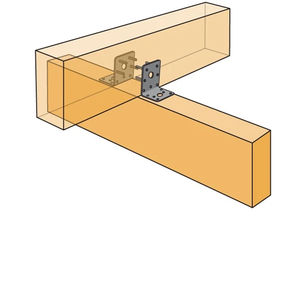 Équerre Renforcée EB/7048 48x90x48 Mm épaisseur 3 Mm Simpson Strong-Tie 2 Équerre Renforcée EB/7048 48x90x48 Mm épaisseur 3 Mm Simpson Strong-Tie – Image 2