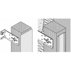 Equerre De Façade - Isolco 3000 P - Pour La Fixation De Chevron Bois - 120 Mm - Boîte De 20 Etanco 361102000 -Pas Cher Corner Métal Soldes Magasin imageproduct319267 3