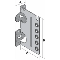 Étrier En âme Intérieure CBH Simpson Strong-Tie CBH150/2,5 -Pas Cher Corner Métal Soldes Magasin imageproduct349613