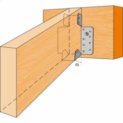 Sabot à Pente Réglable SPR Largeur 38 Mm Simpson Strong-Tie SPR38/120 -Pas Cher Corner Métal Soldes Magasin imageproduct349869 2