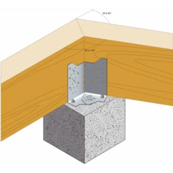 Équerre Réglable Pour Dalle Bois ABF230 Simpson Strong-Tie -Pas Cher Corner Métal Soldes Magasin imageproduct354700 2