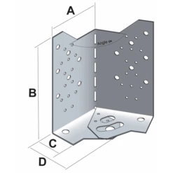 Équerre Réglable Pour Dalle Bois ABF230 Simpson Strong-Tie