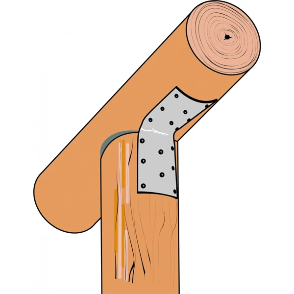 Équerre Pour Bois Rond De 80 à 140 Mm Simpson Strong-Tie Simpson-Strong-Tie EBR80-B 1 Équerre Pour Bois Rond De 80 à 140 Mm Simpson Strong-Tie Simpson-Strong-Tie EBR80-B