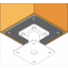 Platine Optionnelle Pour Pied De Poteau Simpson Strong-Tie PLPP180