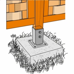 Pied De Poteau Carré Sur Platine 100 Simpson Strong-Tie PPJBT100 10 Pied De Poteau Carré Sur Platine 100 Simpson Strong-Tie PPJBT100 -Pas Cher Corner Métal Soldes Magasin imageproduct354779 3