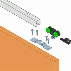 Ensemble Rail Aluminium Et Garniture MA 40 40 Kg Mantion MA40A-190 -Pas Cher Corner Métal Soldes Magasin imageproduct368387 1