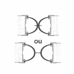 Joint Isolation Coupe-feu Porte Va-et-vient 46-54 Mm 2.5 M Noir -Pas Cher Corner Métal Soldes Magasin joint isolation porte