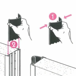 Joint Isolation Coupe-feu Porte Va-et-vient 36-44 Mm 2.5 M Noir -Pas Cher Corner Métal Soldes Magasin joint isolation porte coupe 1