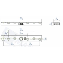 Platine U Pour Fixation Sur Chant Avec Trou Taraudé M12 Mantion 0056W -Pas Cher Corner Métal Soldes Magasin mantion 0015w 2