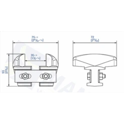 Sabot Fonte Réglable (21 à 50 Mm) Pour Porte Courante : Mantion 1011