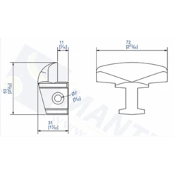 Demi Sabot Fonte Pou Porte Courante : Mantion 1012 3660720004602 -Pas Cher Corner Métal Soldes Magasin mantion 1012