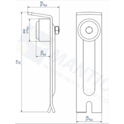 Butoir à Sceller Avec Tampon Amortisseur : Mantion 1094 3660720005678