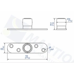 Guide Du Bas 1099 Mantion Olive Laiton Diamètre 24 Mm