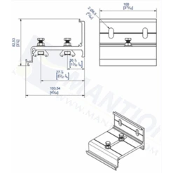 Equerre Double Avec Visserie Inox : Mantion 11113D 3660720055635