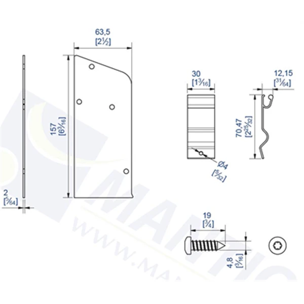 Kit D'embouts Pour Panneaux Coulissants Manuel Mantion 11166 2 Kit D'embouts Pour Panneaux Coulissants Manuel Mantion 11166 – Image 2